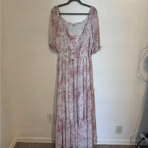 Baltic Born Pink Floral Maxi Dress